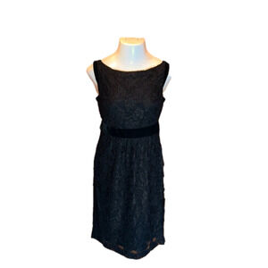 DIANE VON FURSTENBERG Fabulous Black Lace Party, Cocktail, Holiday Dress Size 10